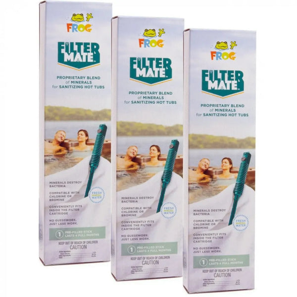 FROG Filter Mate Sanitizing Minerals for Hot Tubs 3 Pack