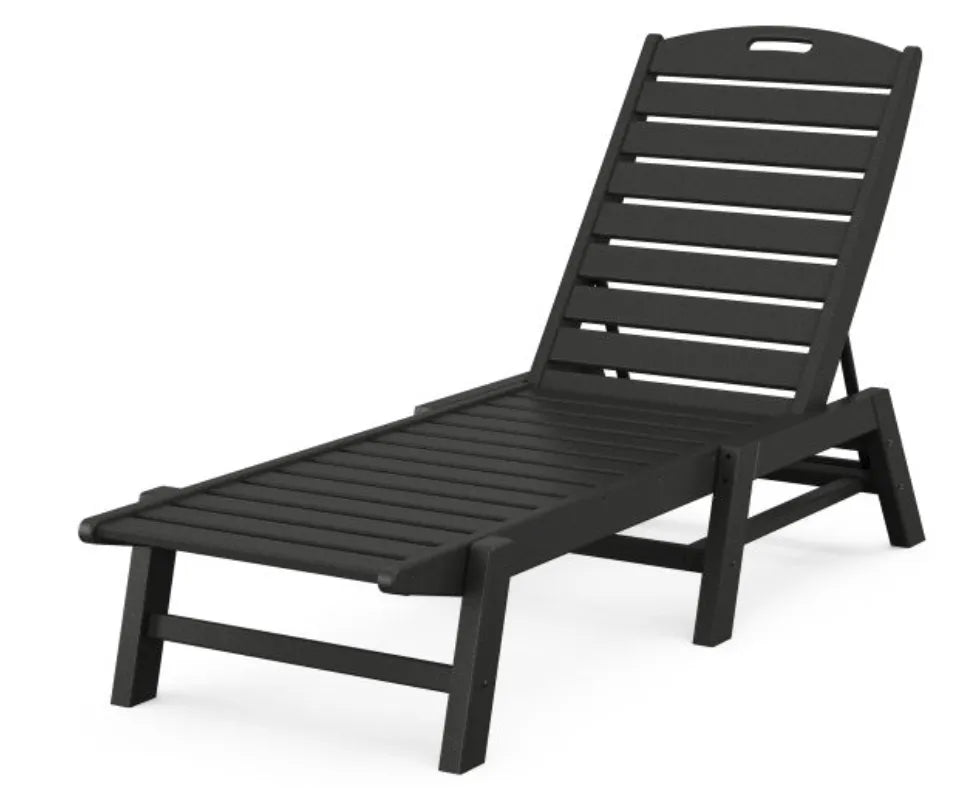 Polywood Patio Furniture Slate Grey POLYWOOD® Nautical Chaise