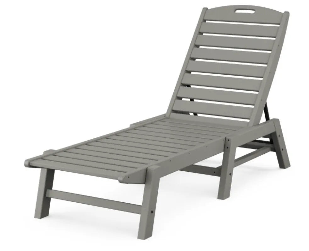 Polywood Patio Furniture Slate Grey POLYWOOD® Nautical Chaise