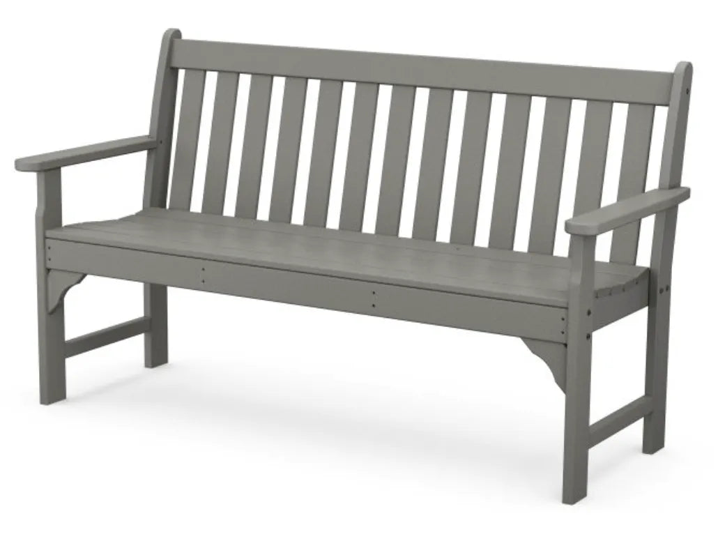 Polywood polywood bench Slate Grey POLYWOOD® Vineyard 60" Bench