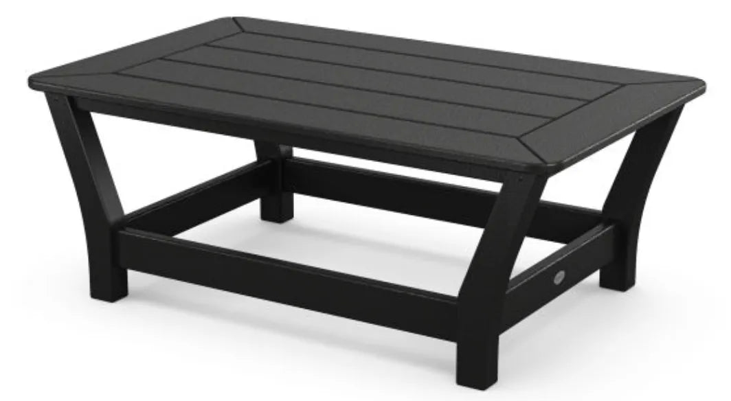 Polywood Polywood Table Slate Grey POLYWOOD® Harbour Slat Coffee Table