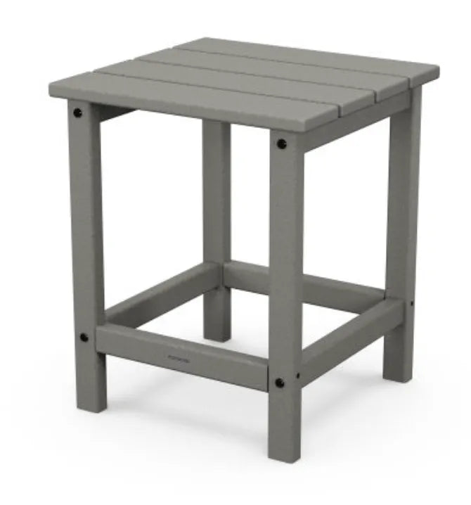 Polywood Polywood Table Slate Grey POLYWOOD® Long Island 18" Side Table