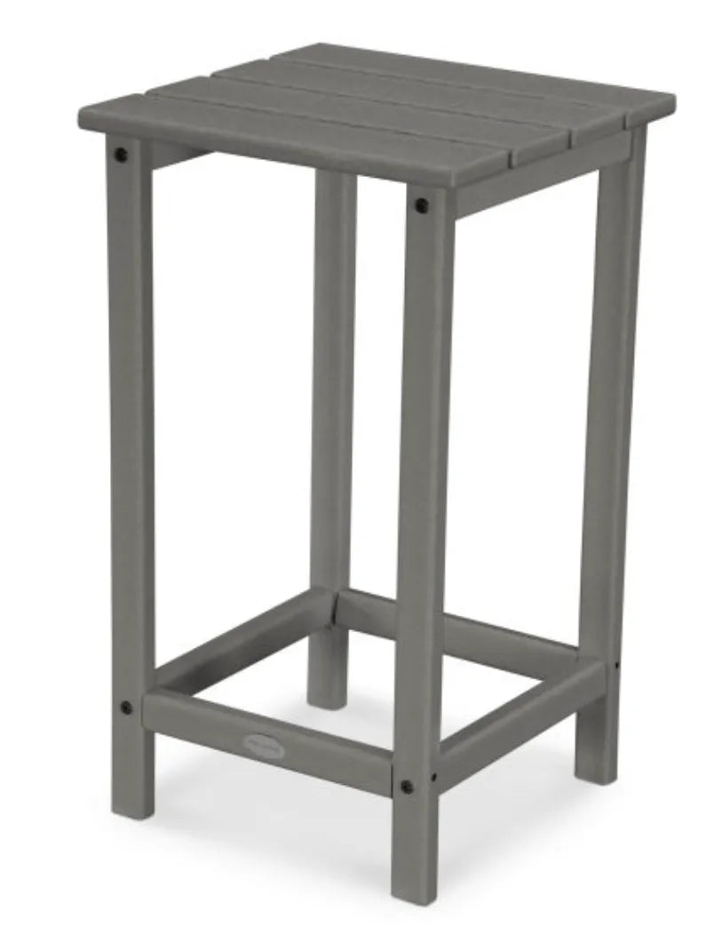 Polywood Polywood Table Slate Grey POLYWOOD® Long Island 26" Counter Side Table