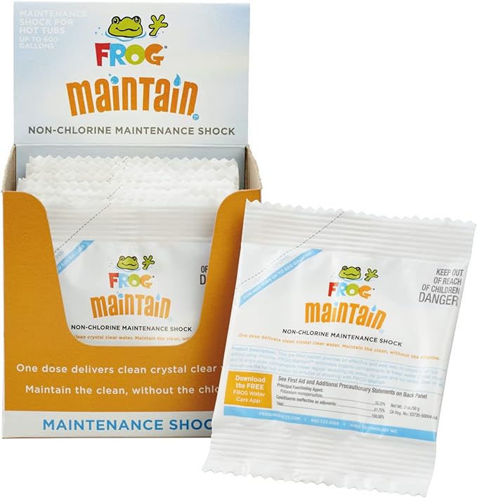 FROG Maintain Non-Chlorine Shock Treatment for Hot Tubs Pack of 12