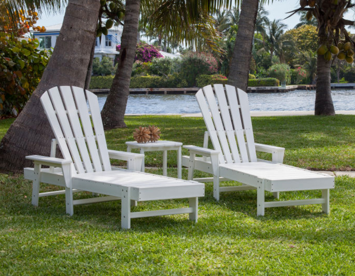 POLYWOOD® South Beach Chaise 3-Piece Set
