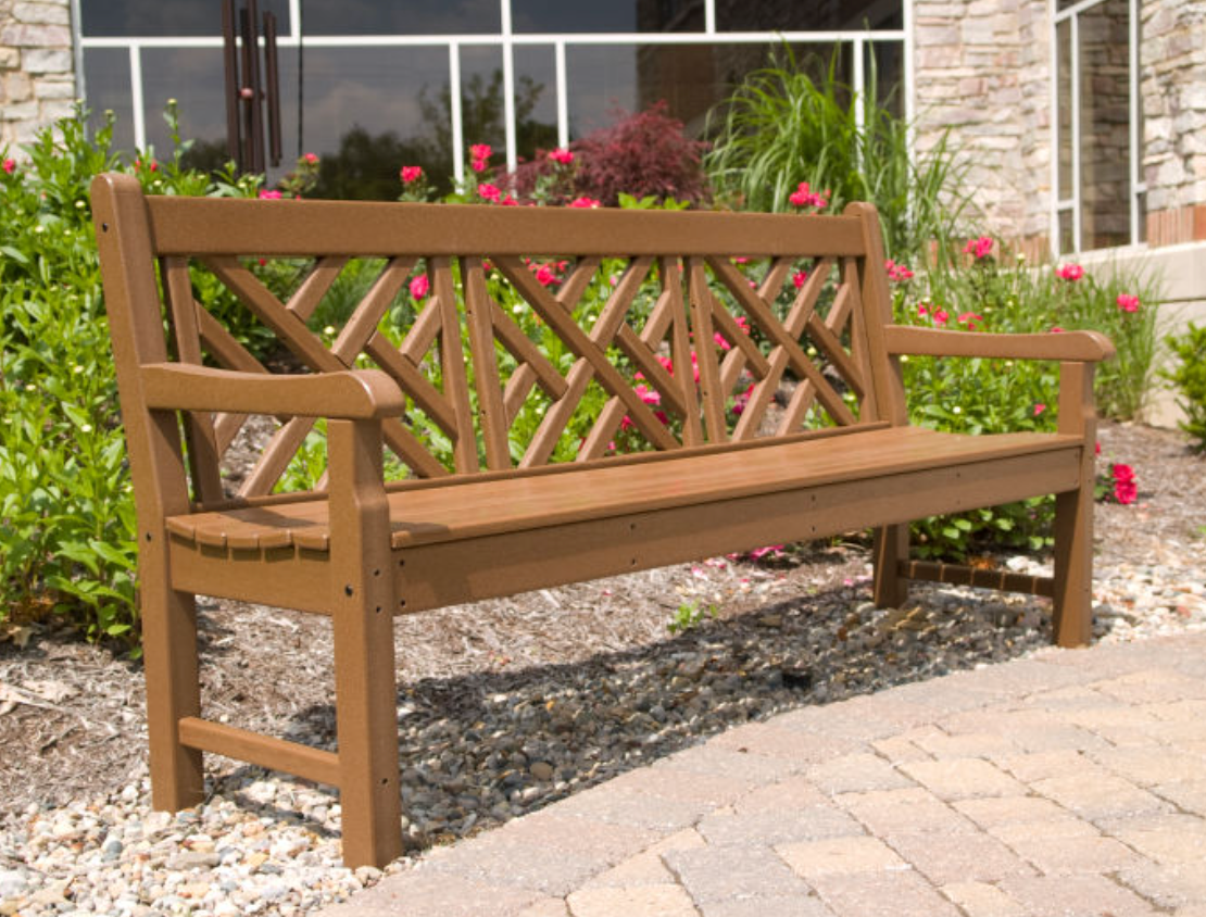 POLYWOOD® Rockford 72&quot; Chippendale Bench