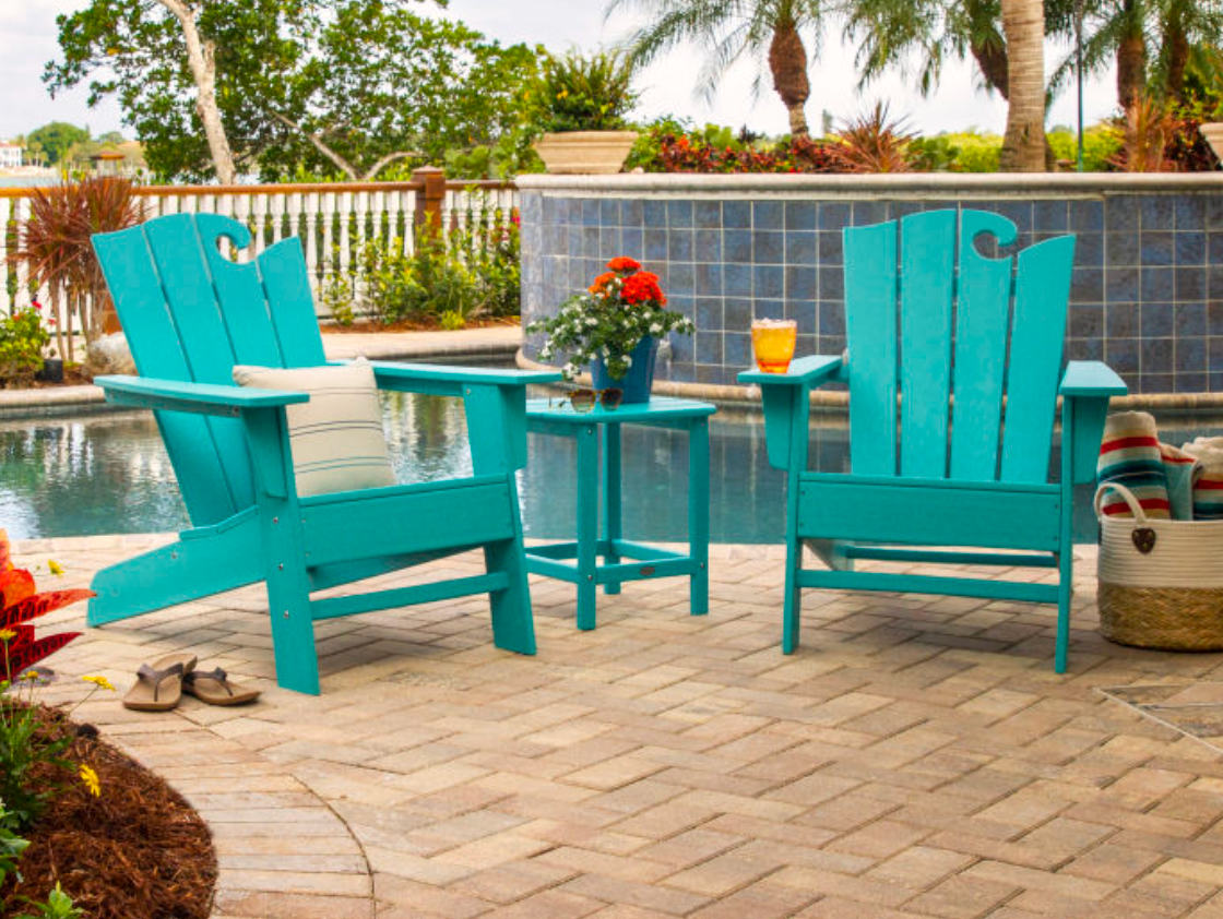 POLYWOOD® Ocean Adirondack 3-Piece Set