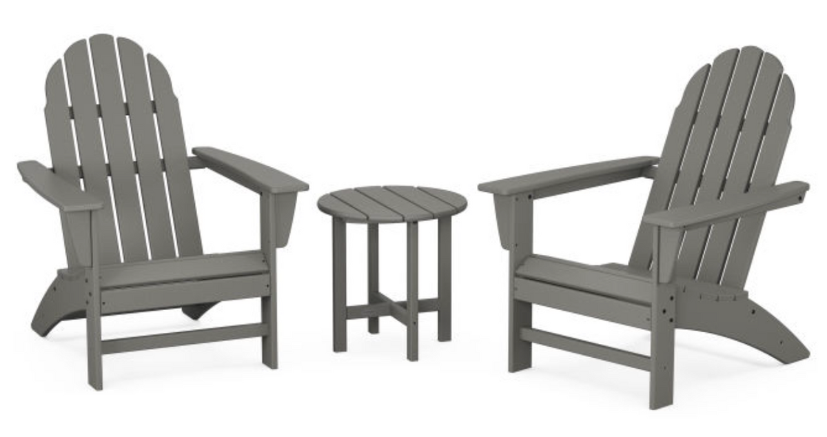 POLYWOOD® Vineyard 3-Piece Adirondack Set