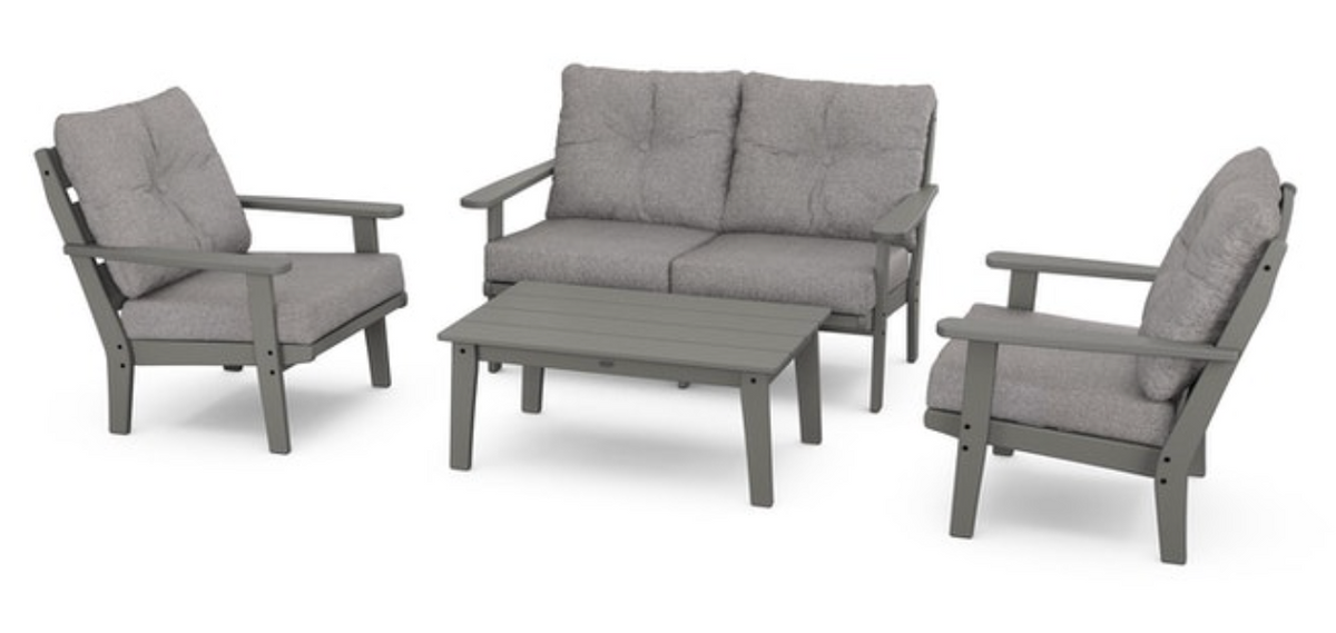 POLYWOOD® Lakeside 4-Piece Deep Seating Set