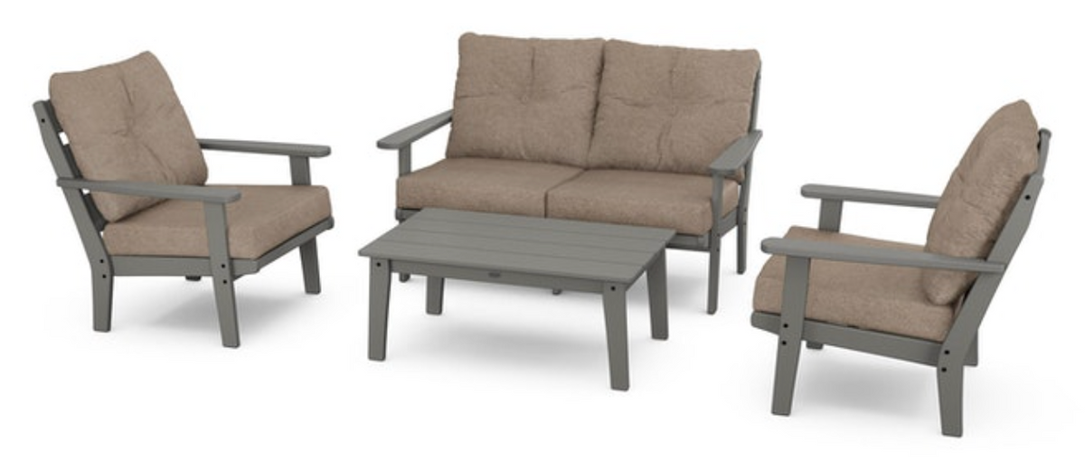 POLYWOOD® Lakeside 4-Piece Deep Seating Set