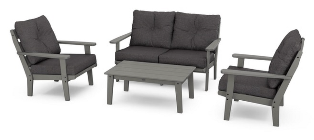 POLYWOOD® Lakeside 4-Piece Deep Seating Set