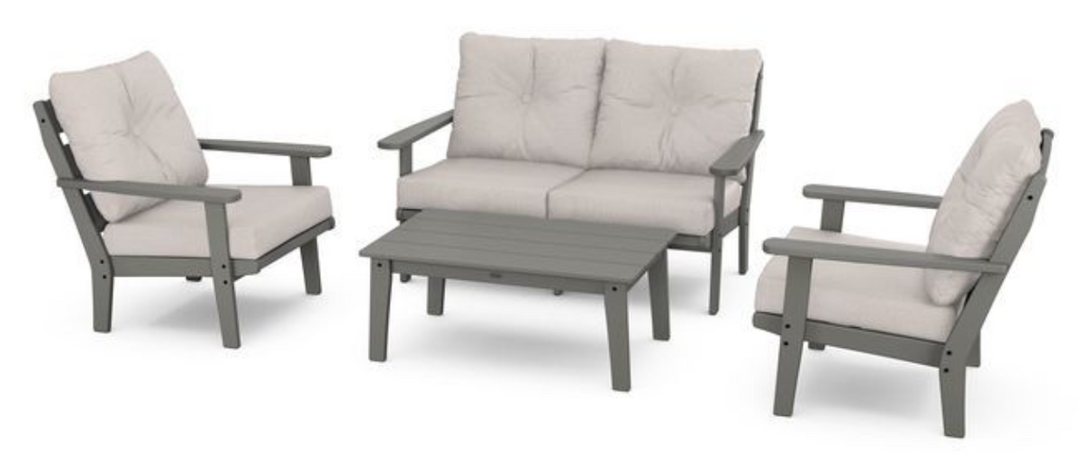 POLYWOOD® Lakeside 4-Piece Deep Seating Set