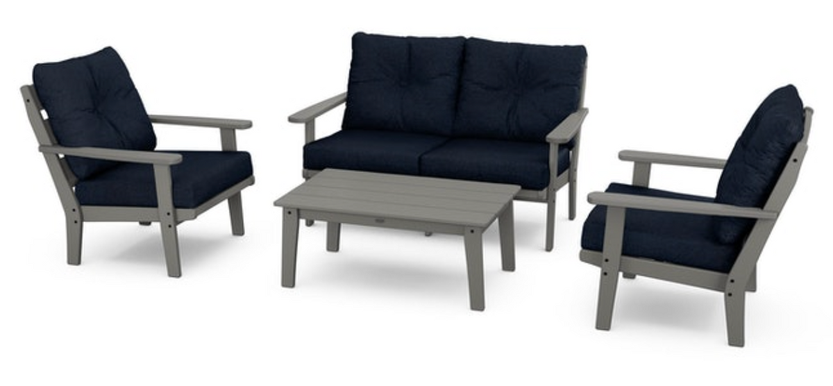 POLYWOOD® Lakeside 4-Piece Deep Seating Set