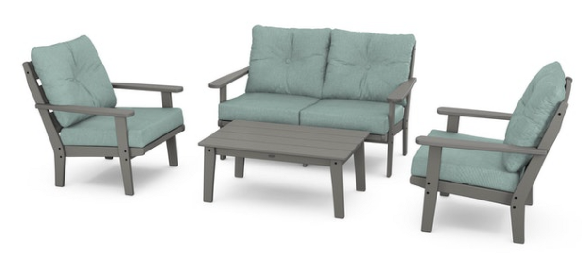 POLYWOOD® Lakeside 4-Piece Deep Seating Set