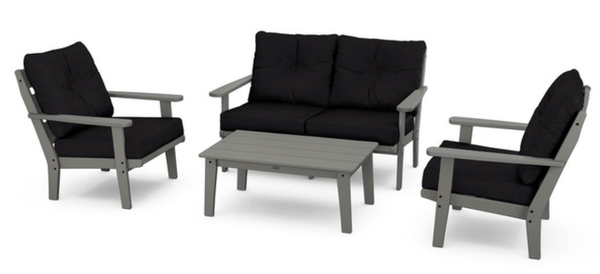 POLYWOOD® Lakeside 4-Piece Deep Seating Set