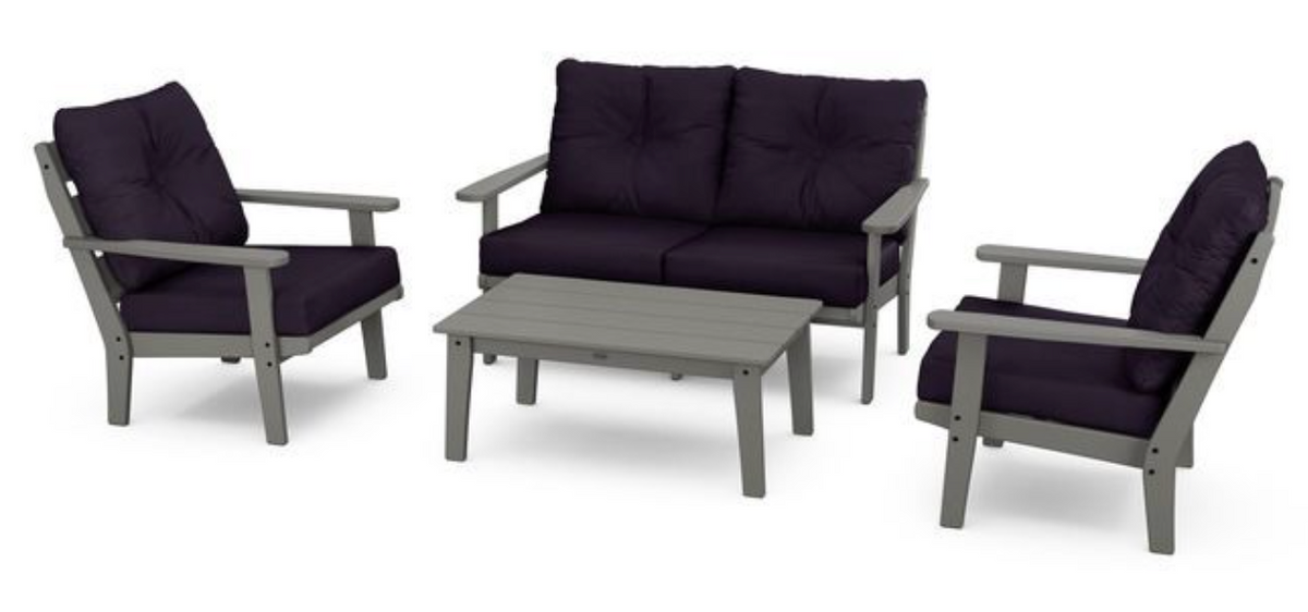 POLYWOOD® Lakeside 4-Piece Deep Seating Set