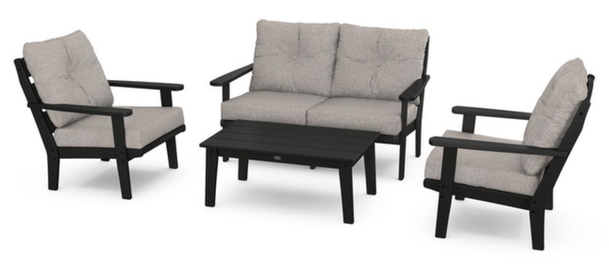 POLYWOOD® Lakeside 4-Piece Deep Seating Set