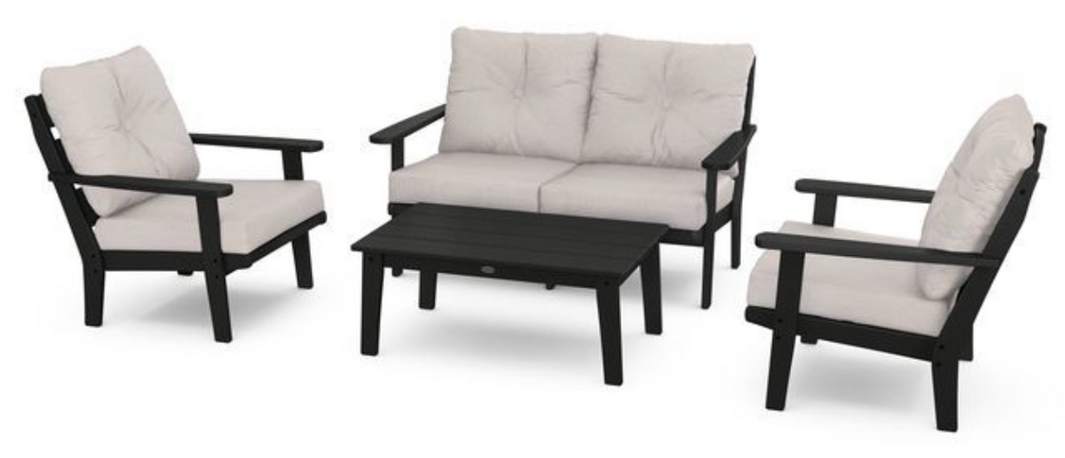 POLYWOOD® Lakeside 4-Piece Deep Seating Set