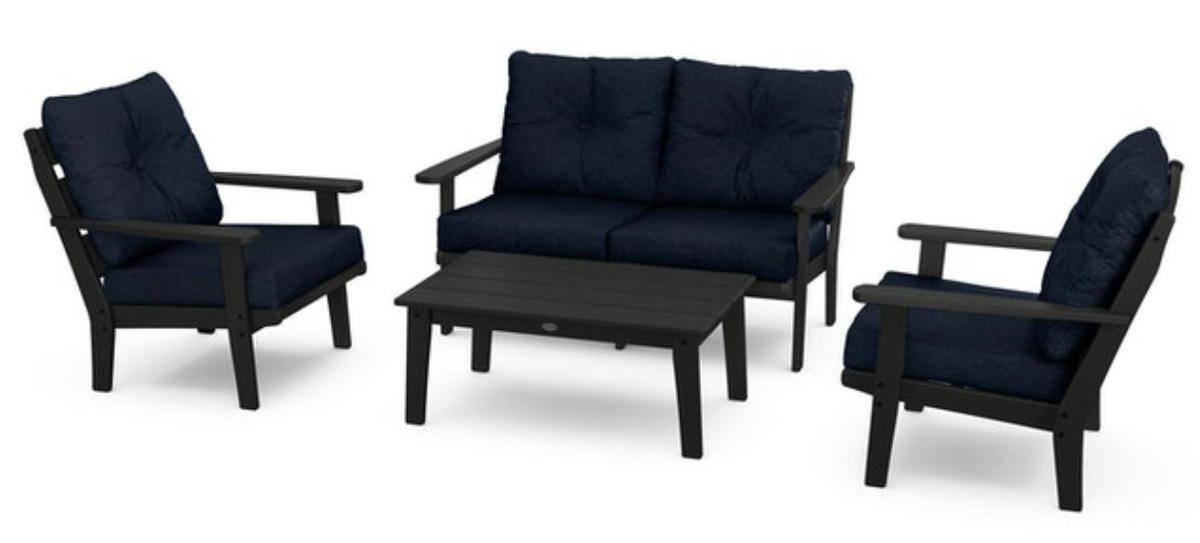 POLYWOOD® Lakeside 4-Piece Deep Seating Set