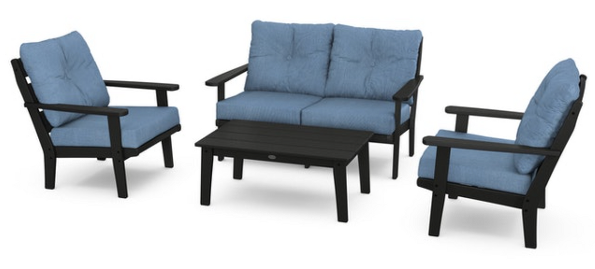 POLYWOOD® Lakeside 4-Piece Deep Seating Set