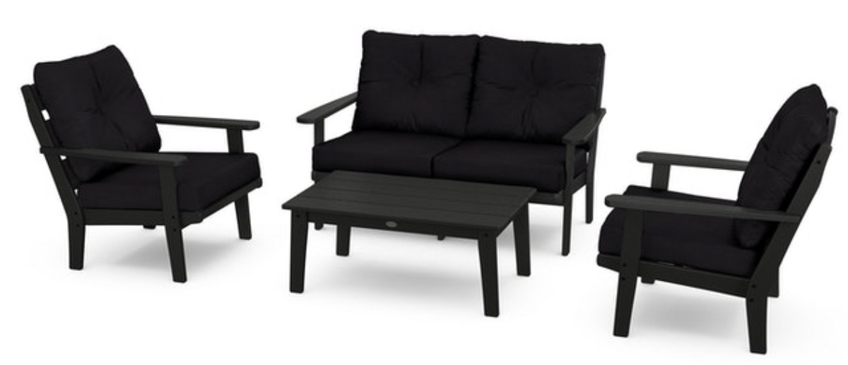 POLYWOOD® Lakeside 4-Piece Deep Seating Set