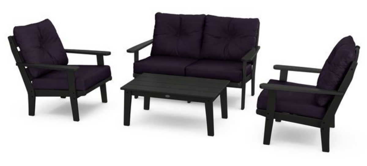 POLYWOOD® Lakeside 4-Piece Deep Seating Set