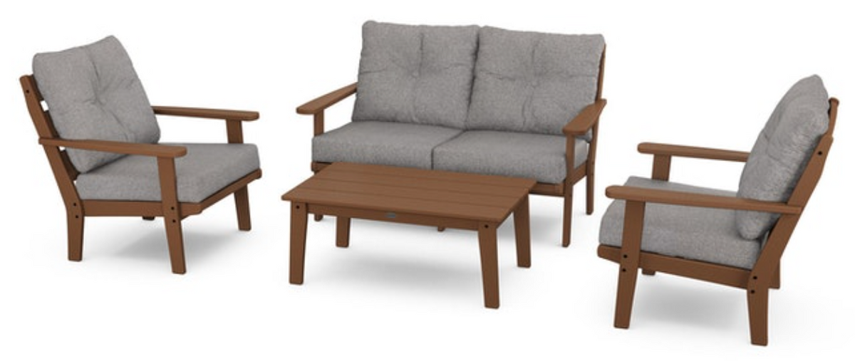 POLYWOOD® Lakeside 4-Piece Deep Seating Set