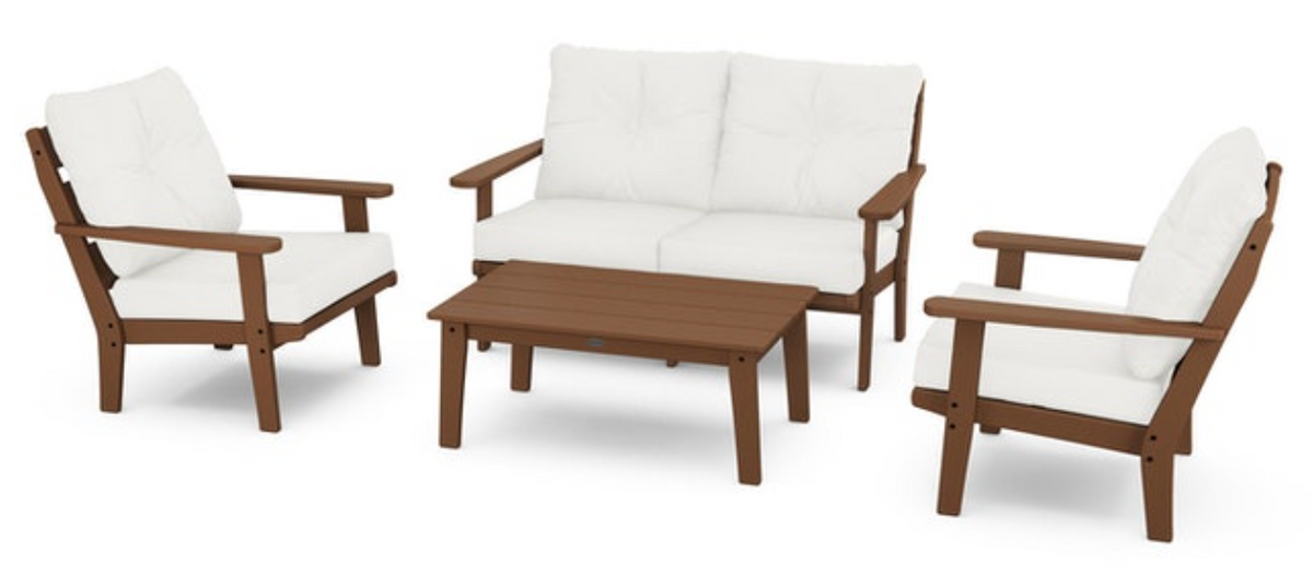 POLYWOOD® Lakeside 4-Piece Deep Seating Set