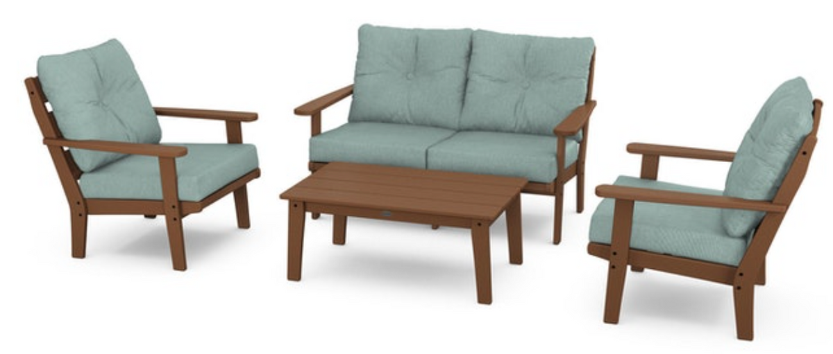 POLYWOOD® Lakeside 4-Piece Deep Seating Set