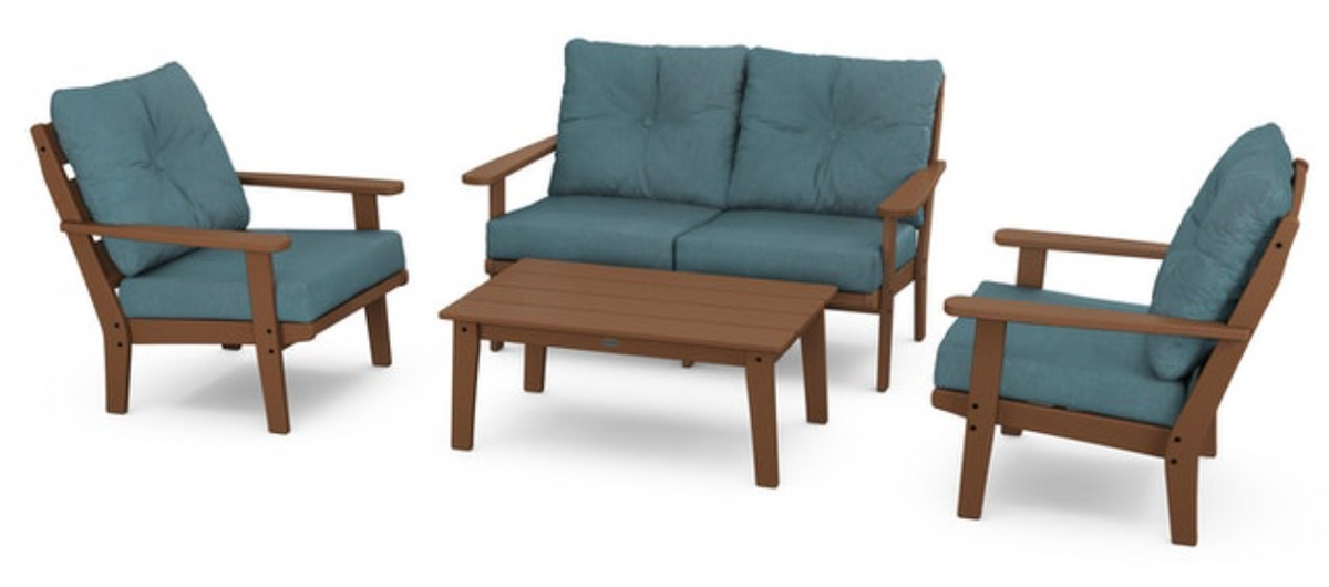 POLYWOOD® Lakeside 4-Piece Deep Seating Set