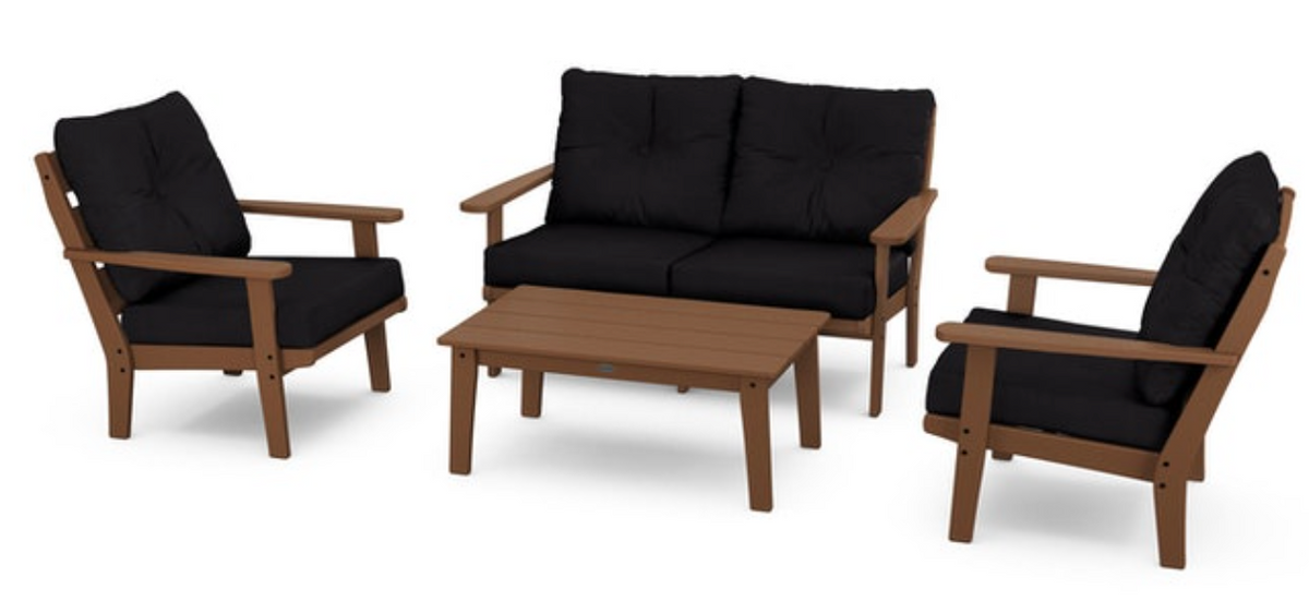 POLYWOOD® Lakeside 4-Piece Deep Seating Set