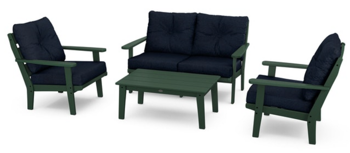 POLYWOOD® Lakeside 4-Piece Deep Seating Set