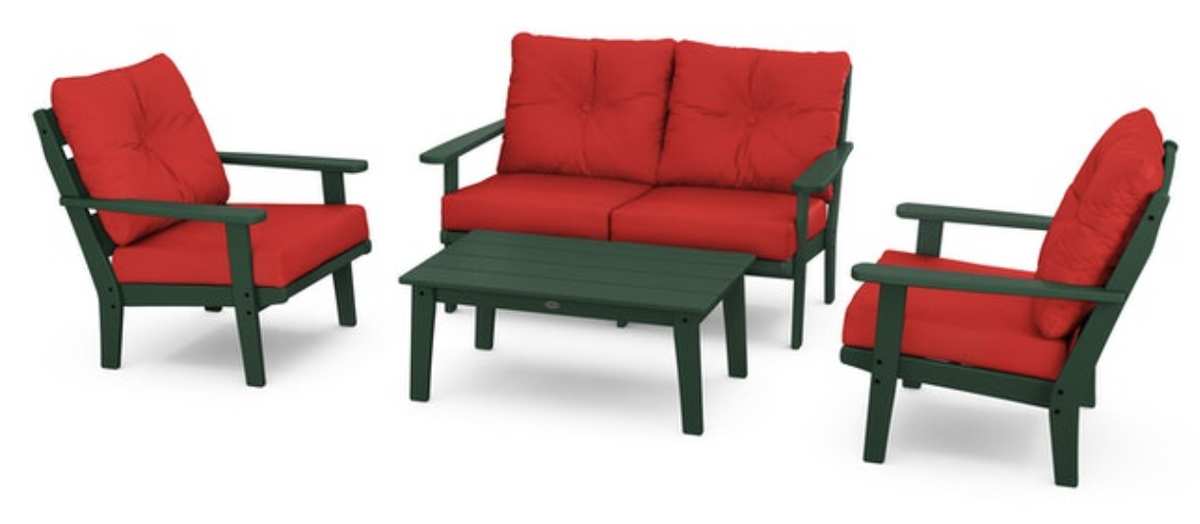 POLYWOOD® Lakeside 4-Piece Deep Seating Set