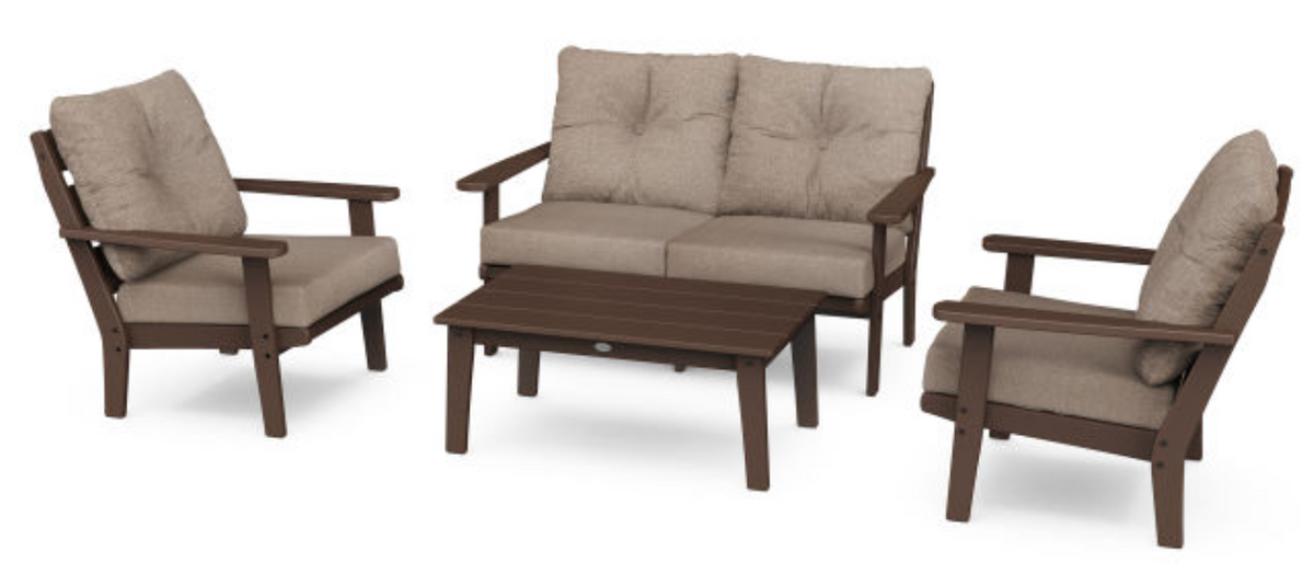 POLYWOOD® Lakeside 4-Piece Deep Seating Set