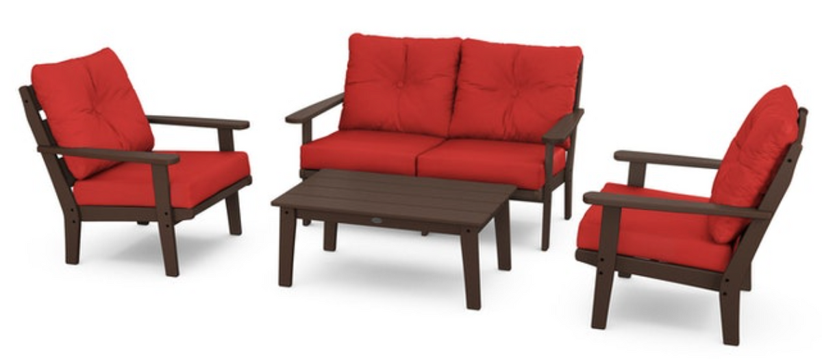 POLYWOOD® Lakeside 4-Piece Deep Seating Set