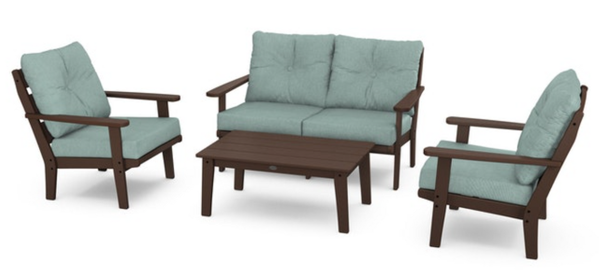 POLYWOOD® Lakeside 4-Piece Deep Seating Set