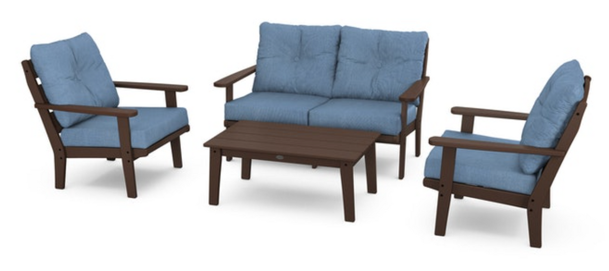 POLYWOOD® Lakeside 4-Piece Deep Seating Set