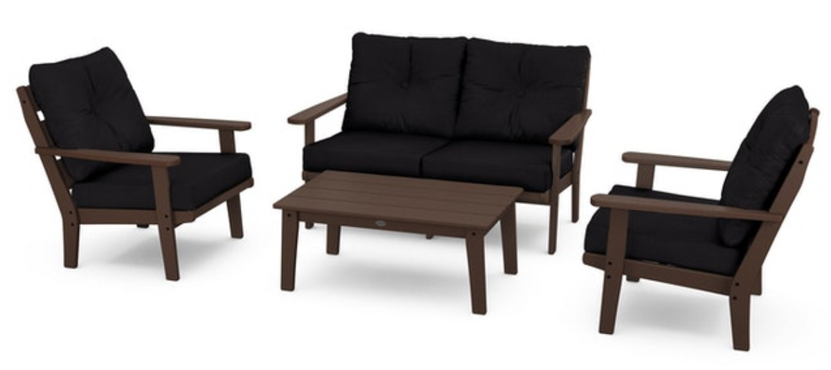 POLYWOOD® Lakeside 4-Piece Deep Seating Set