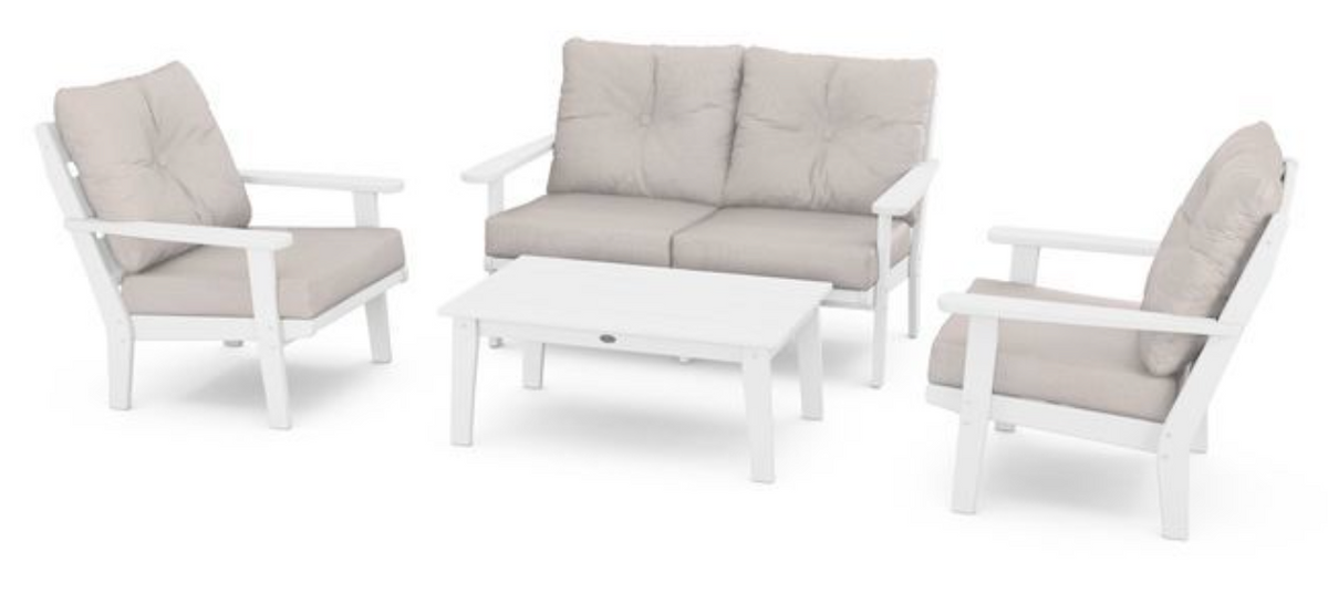 POLYWOOD® Lakeside 4-Piece Deep Seating Set