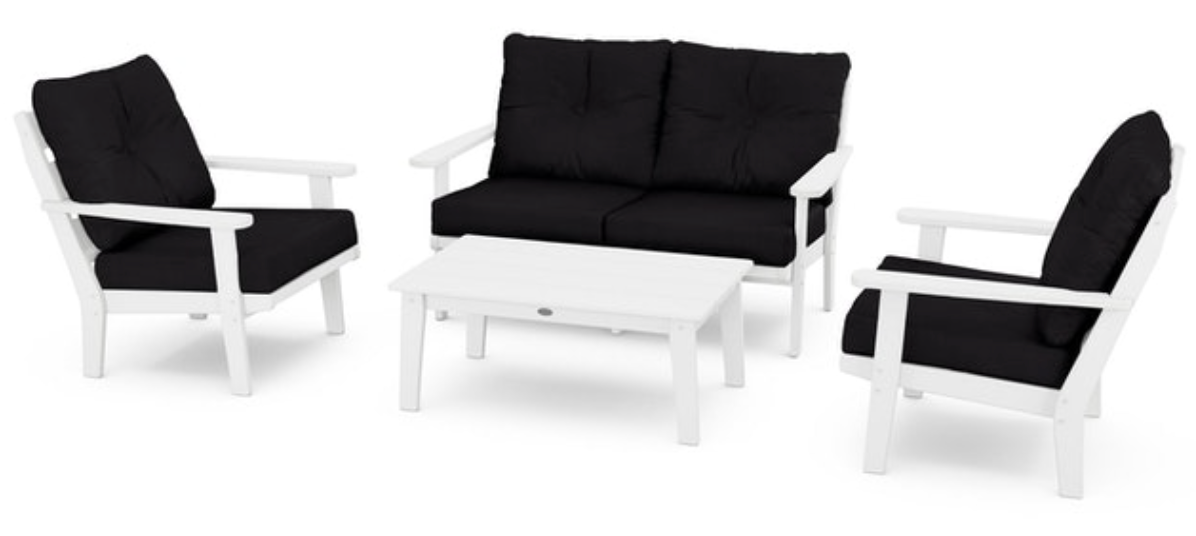 POLYWOOD® Lakeside 4-Piece Deep Seating Set