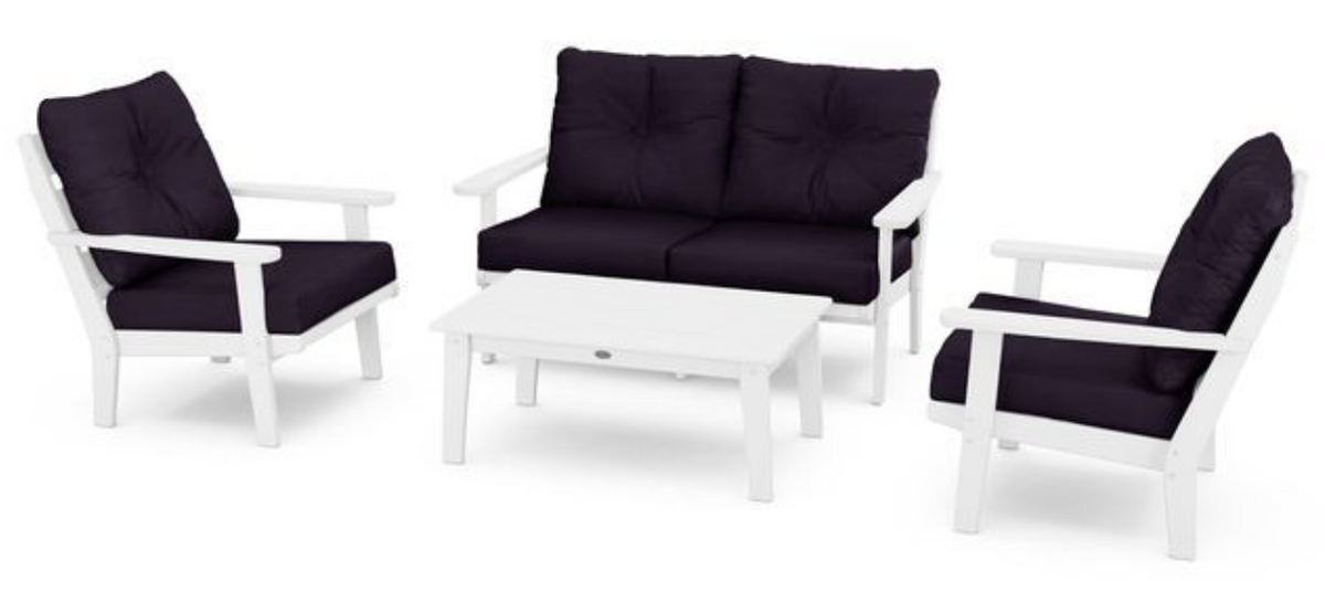 POLYWOOD® Lakeside 4-Piece Deep Seating Set