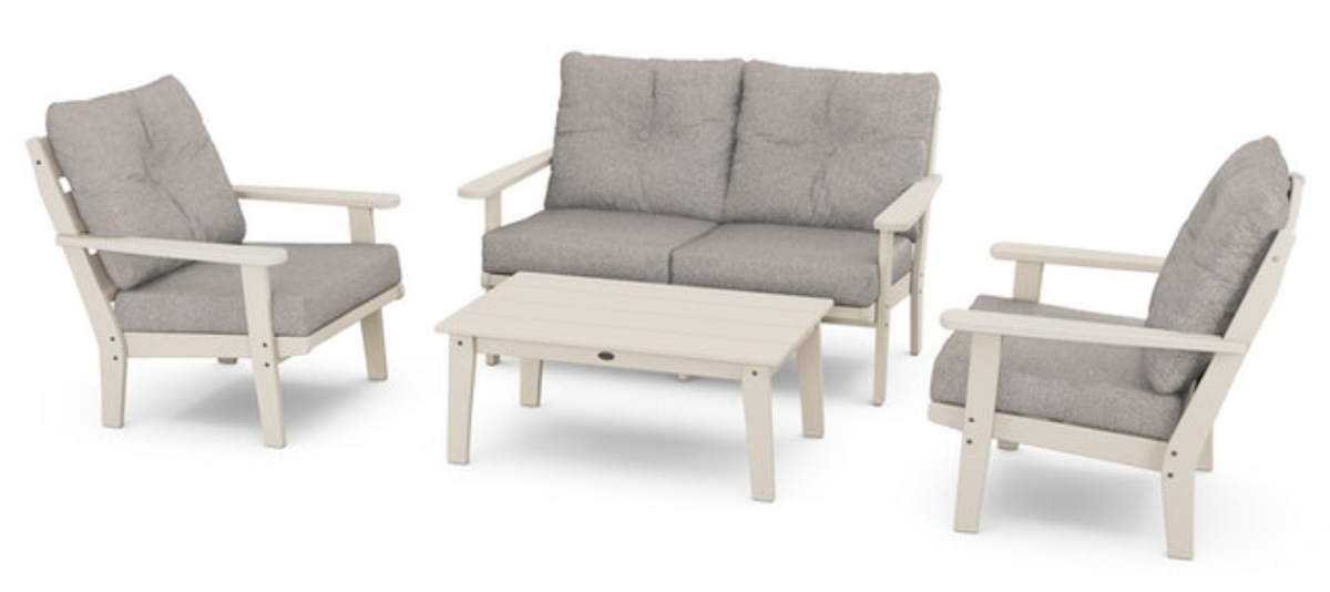 POLYWOOD® Lakeside 4-Piece Deep Seating Set