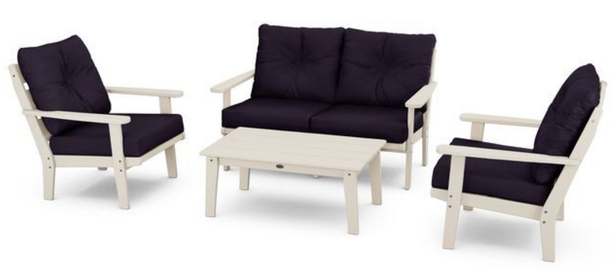 POLYWOOD® Lakeside 4-Piece Deep Seating Set