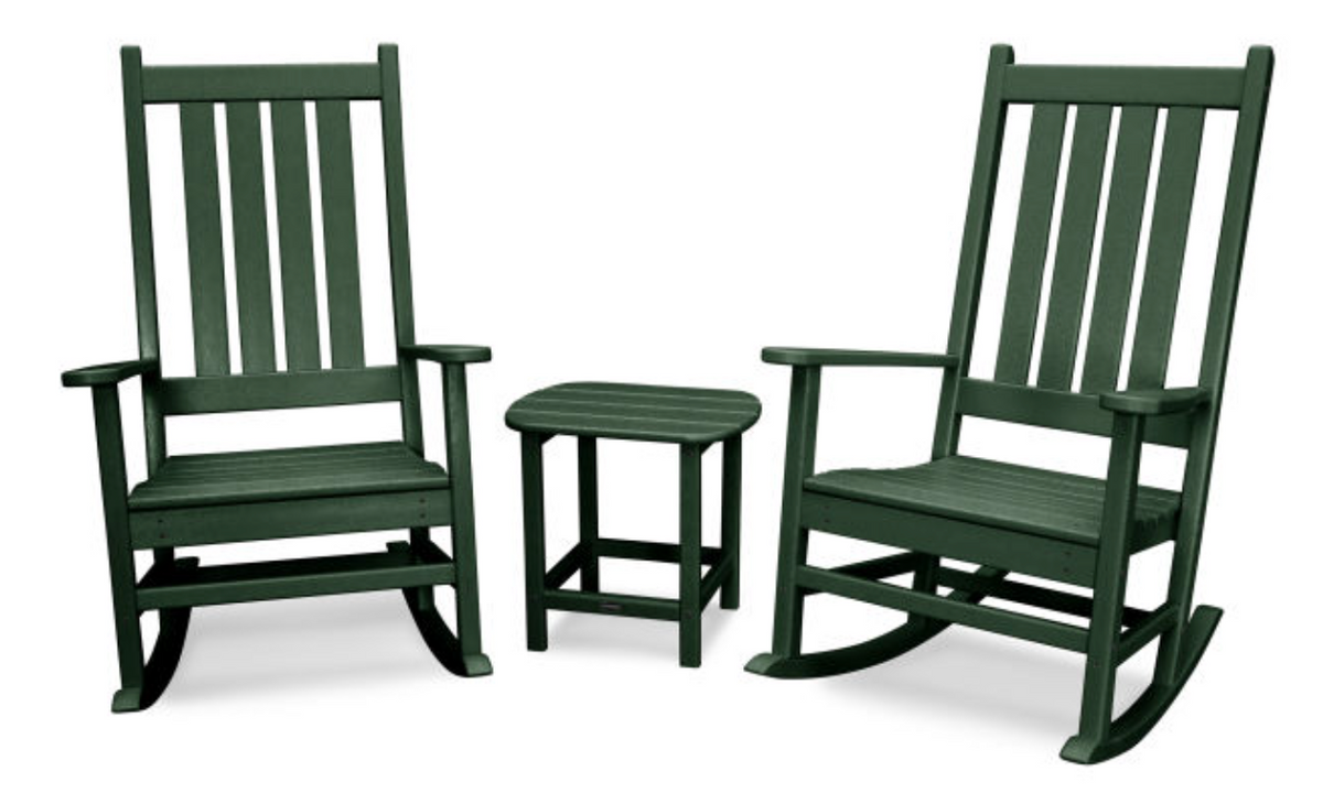 POLYWOOD® Vineyard 3-Piece Rocking Chair Set