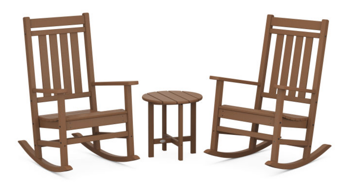 POLYWOOD® Estate 3-Piece Rocking Chair Set