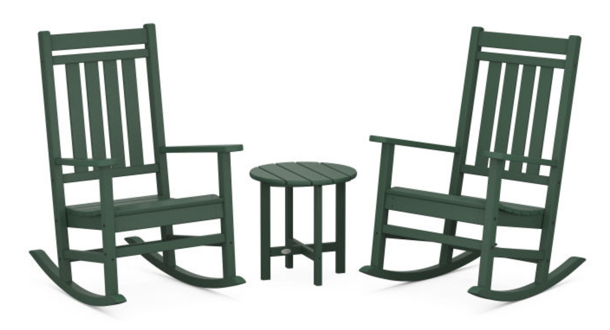 POLYWOOD® Estate 3-Piece Rocking Chair Set