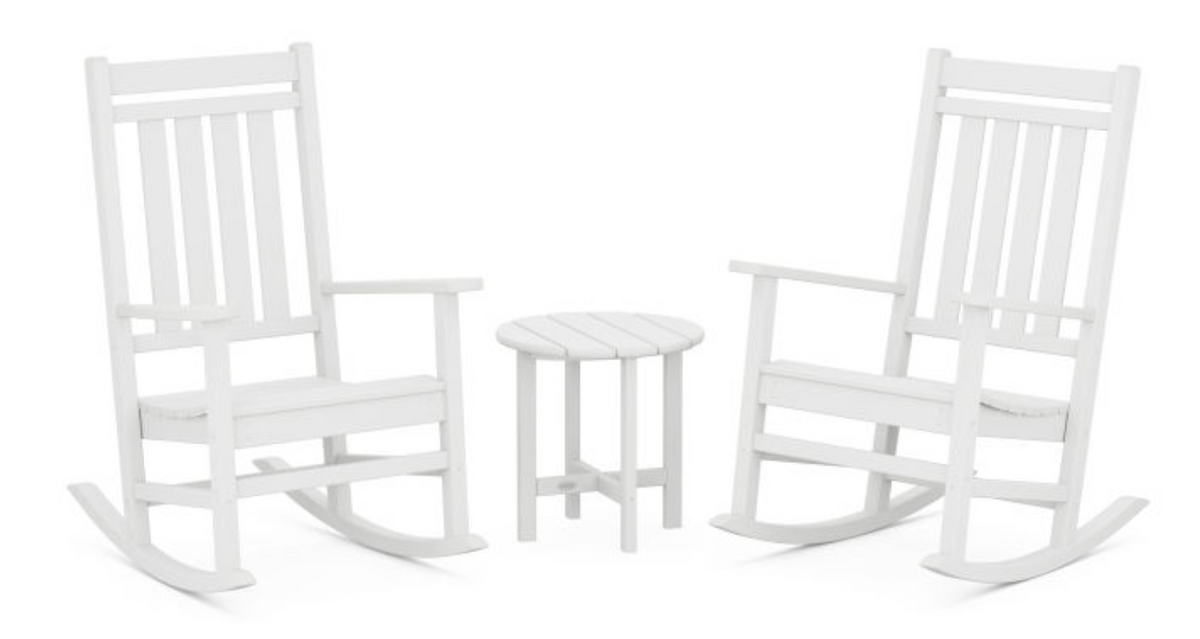 POLYWOOD® Estate 3-Piece Rocking Chair Set