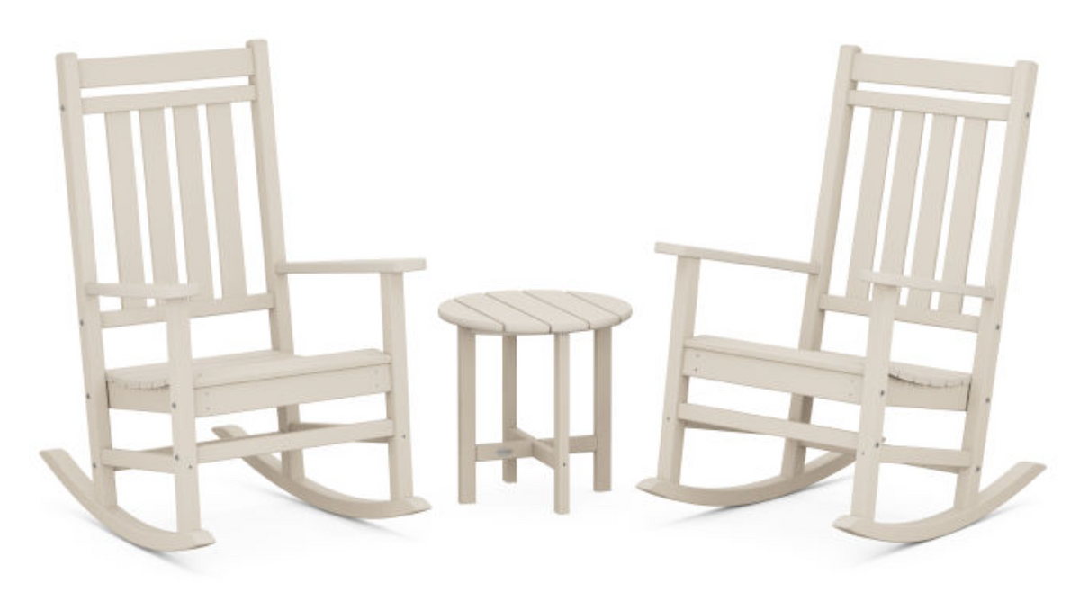 POLYWOOD® Estate 3-Piece Rocking Chair Set