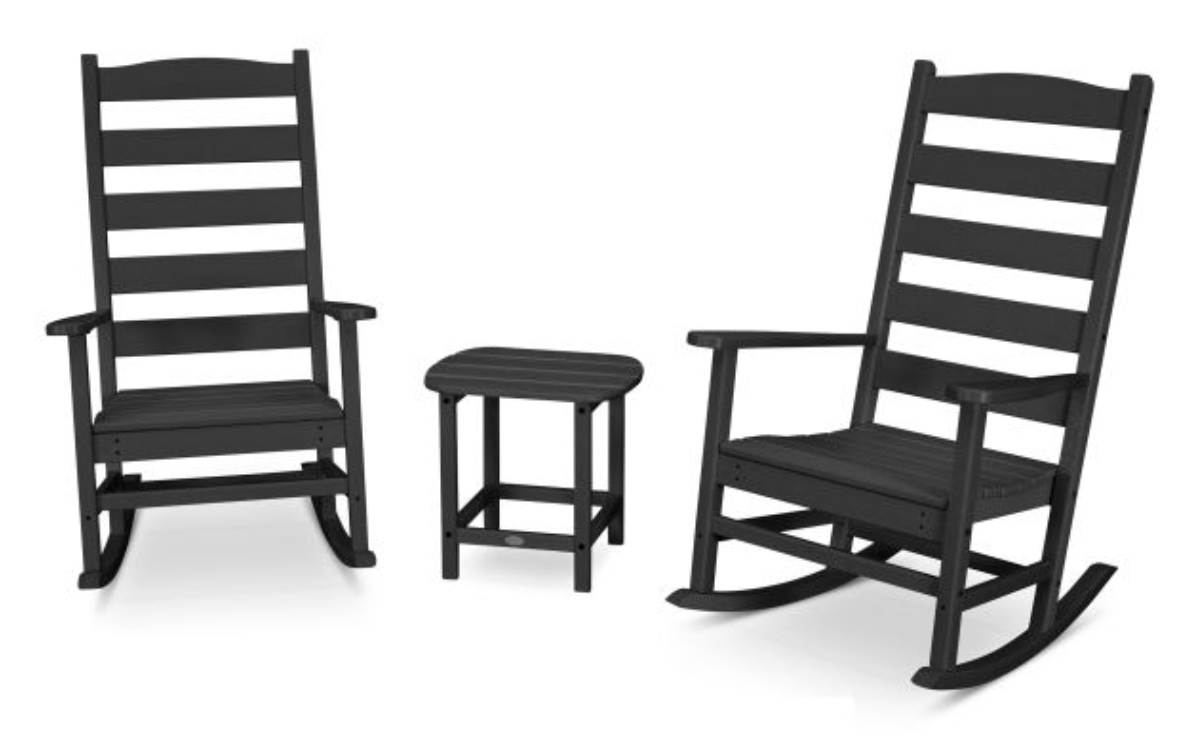 POLYWOOD® Shaker 3-Piece Porch Rocking Chair Set