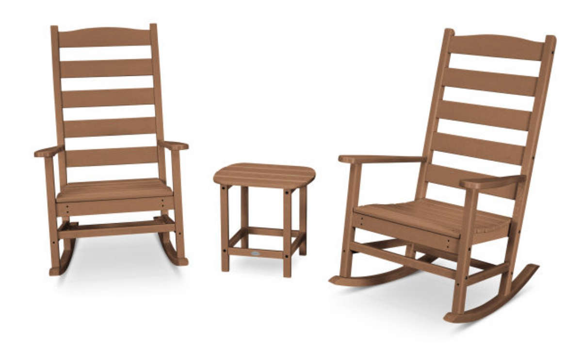 POLYWOOD® Shaker 3-Piece Porch Rocking Chair Set